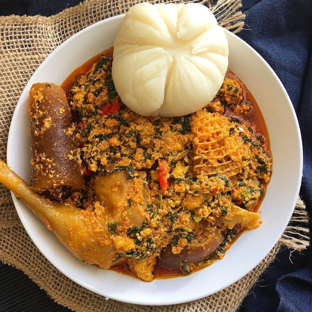 Egusi Soup + Pounded Yam